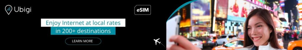 Book your eSIM data plans with Ubigi