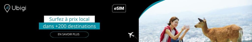 Réservez votre forfait eSIM pour le Japon avec Ubigi