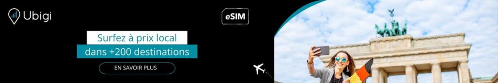 Réservez votre forfait Ubigi eSIM pour l'Allemagne