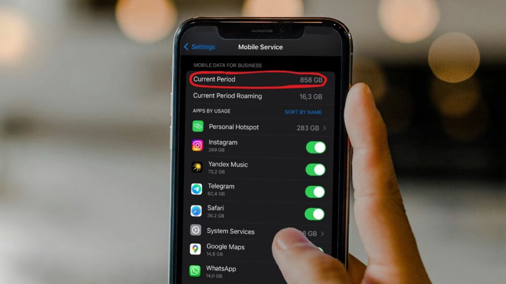 Check "Current Period" on your iPhone's settings