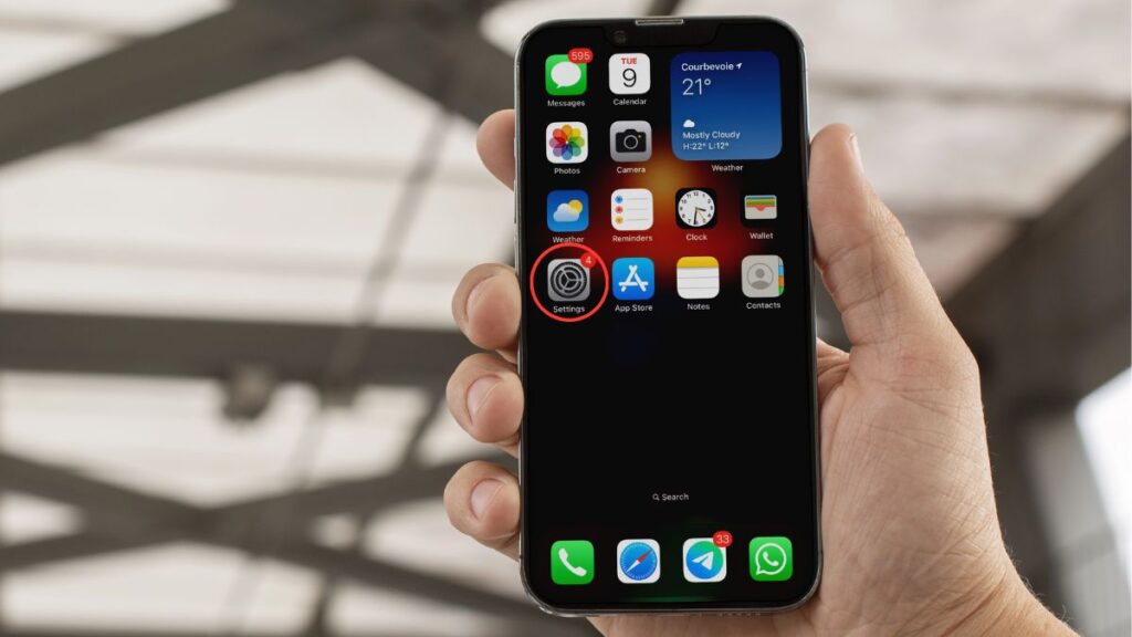 Comment activer le Hotspot iPhone facilement : Ouvrir l'application Réglages