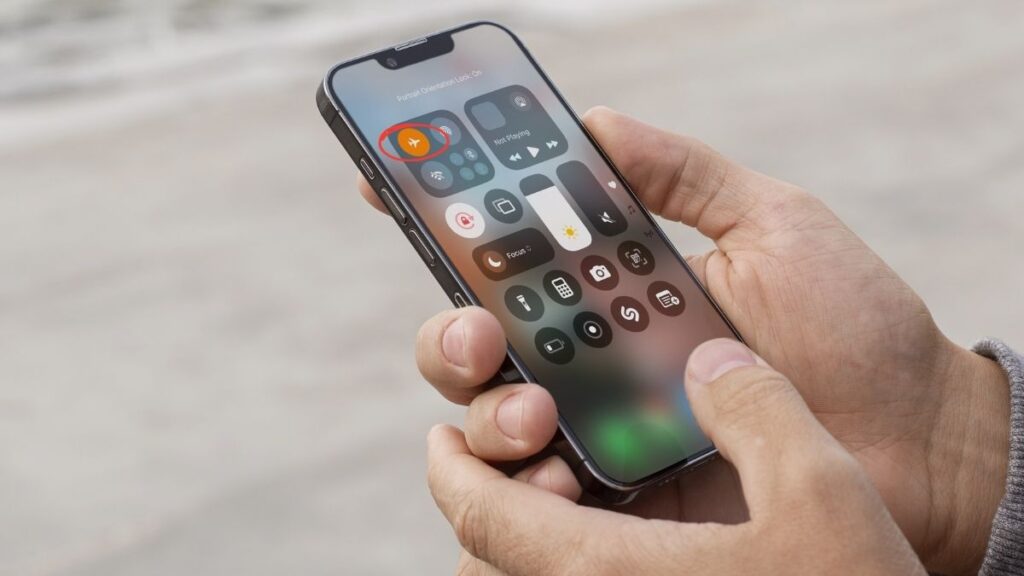 Toggle the airplane mode ON and OFF to resolve the issue