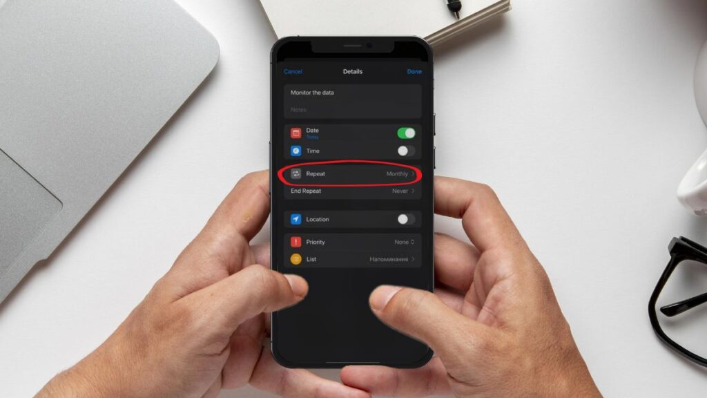 Put Reminders for checking data usage