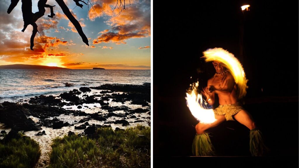 Little Beach is a peaceful spot and you can witness fire dancers here