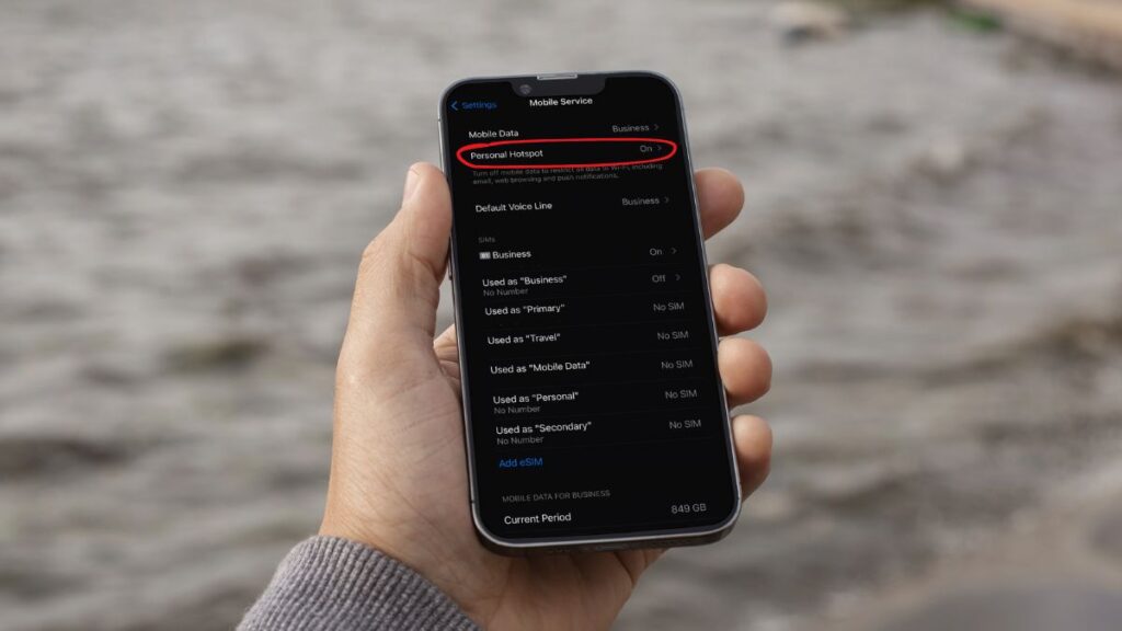 Comment activer le Hotspot iPhone facilement : Sélectionner le Hotspot personnel