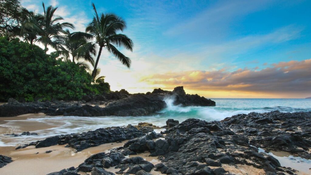 Secret cove beach is perfect to get away from the crowds