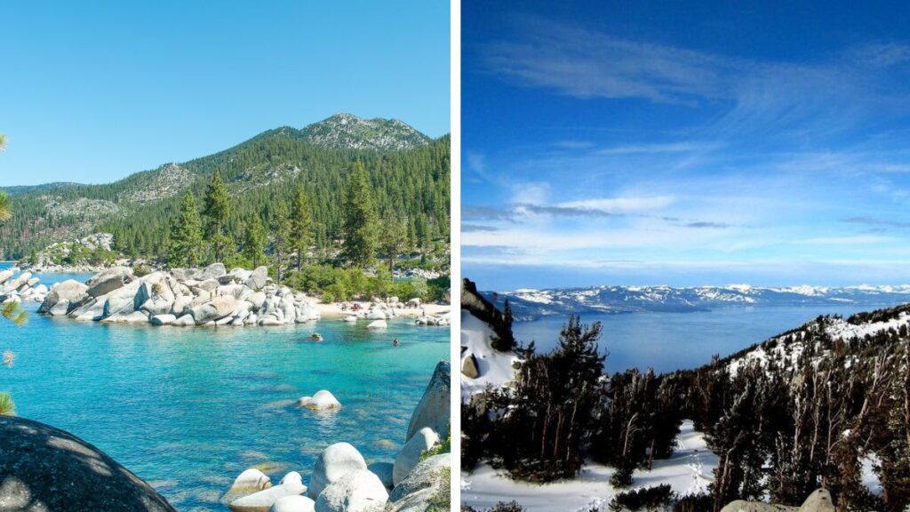 10 meilleurs endroits à visiter aux États-Unis en décembre - Lake Tahoe, Californie/Nevada