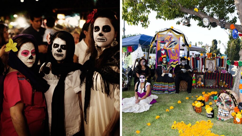 Dia de los muertos Top Destinations for Travelers - USA Los Angeles Olivera Stree or Hollywood forever cemetery