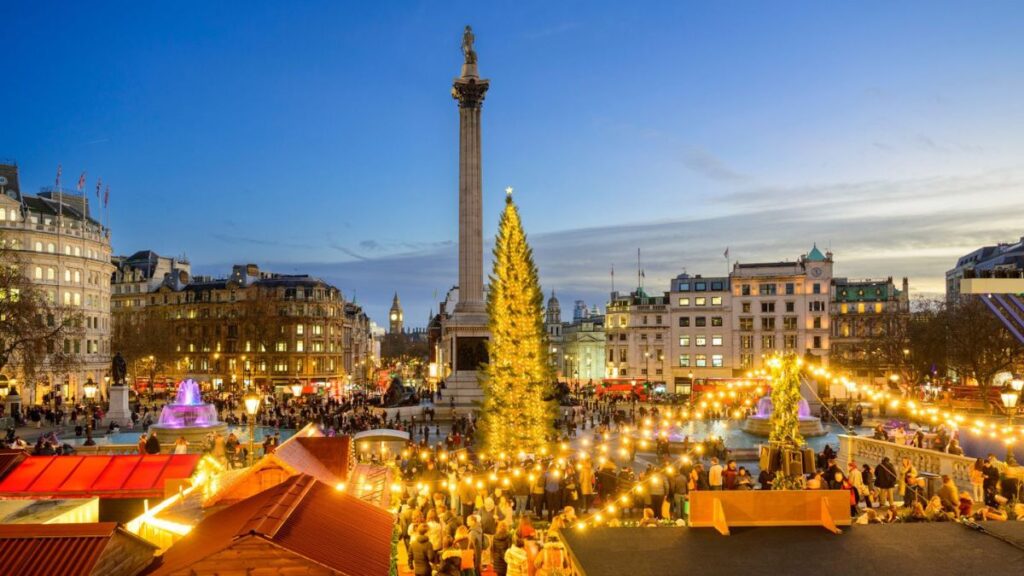Die besten Weihnachtsmärkte in London - Weihnachtsmarkt am Trafalgar Square