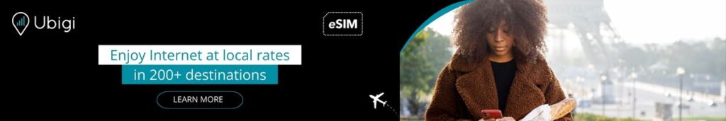 Get an Ubigi eSIM Data plan for France