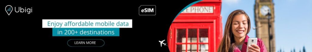 Book your eSIM data plan with Ubigi for the UK