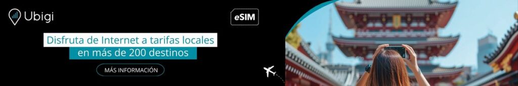 Plan de datos eSIM de Ubigi para tener Internet en Japón