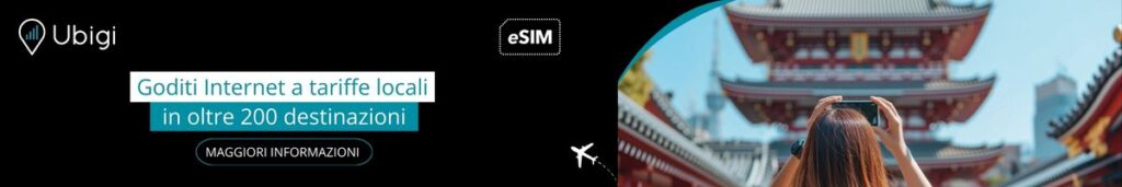 Piano dati Ubigi eSIM per ottenere Internet in Giappone