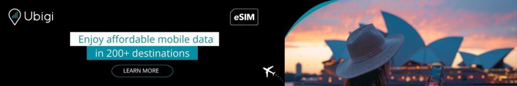 Réservez votre eSIM ubigi pour bénéficier d'une connectivité fiable en Australie sans frais d'itinérance.