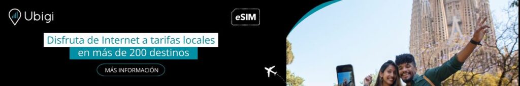 Reserva tu plan de datos Ubigi para España
