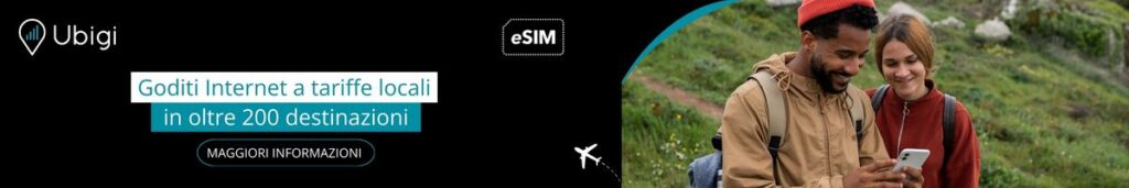 Prenotate il vostro piano dati eSIM Ubigi prima del viaggio