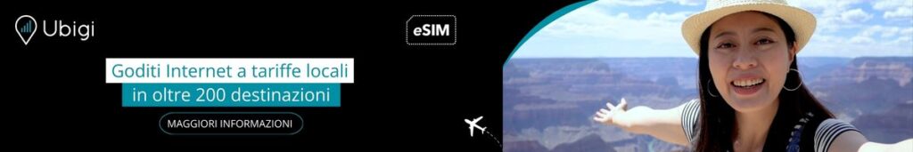 Ottenete il vostro piano dati eSIM con Ubigi per il vostro prossimo viaggio all'estero e ottenete una connettività affidabile.