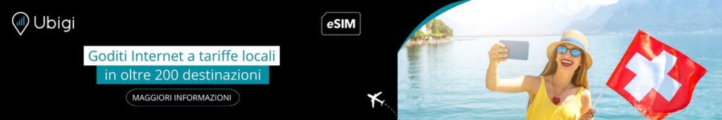 Prenota il tuo pacchetto internet eSIM per la Svizzera con Ubigi