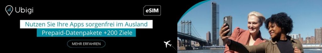 Holen Sie sich Ihren Ubigi eSIM-Datenplan für die USA