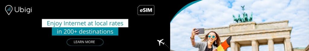 Stay connected throughout Germany with Ubigi eSIM data plans