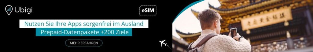 Buchen Sie Ihren eSIM-Datentarif in China mit Ubigi