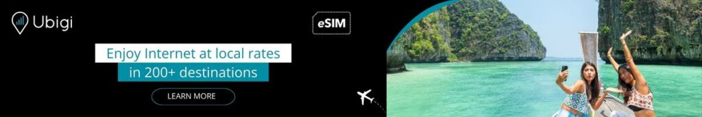 Plan your Internet travel connectivity for Thailand with Ubigi eSIM