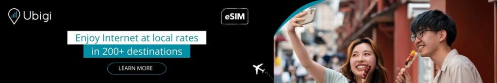 Plan ahead of your trip to a vegan destination with Ubigi eSIM data plans