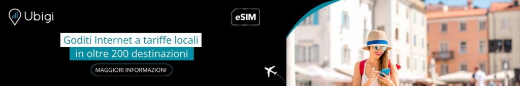 Rimanete connessi in Italia con Ubigi eSIM