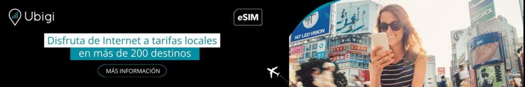 Plan de datos Ubigi eSIM para Japón