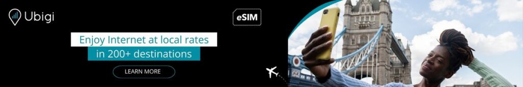 Stay connected throughout the UK with Ubigi eSIM data plans
