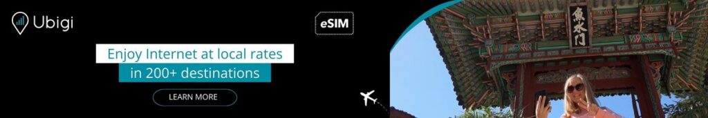 Stay connected in South Korea with Ubigi eSIM data plans