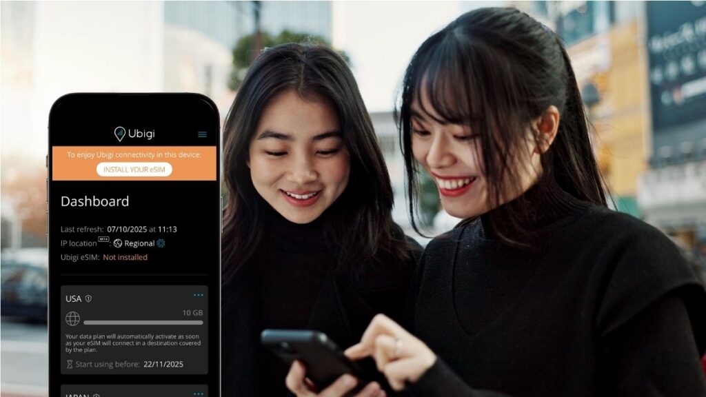 Ubigi eSIMとデータプランのインストールとアクティベーション方法