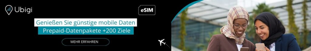 Planen Sie Ihre Internetverbindung in Saudi-Arabien im Voraus mit den Ubigi eSIM Datentarifen