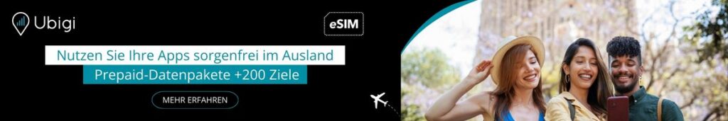 Planen Sie Ihre Reise nach Spanien im Voraus mit Ubigi eSIM-Datentarifen