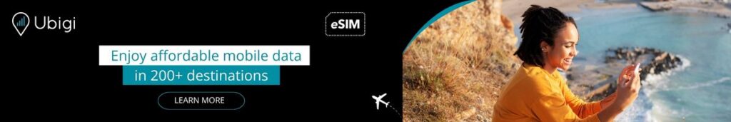 Plan ahead of your trip with Ubigi eSIM data plans