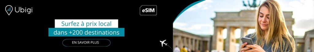 Restez connecté pendant tous vos déplacements avec les forfaits Ubigi eSIM