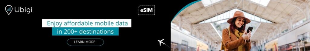 Plan ahead of your trips abroad with Ubigi eSIM data plans