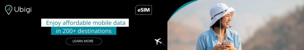 Plan ahead of your trips with Ubigi eSIM data plans