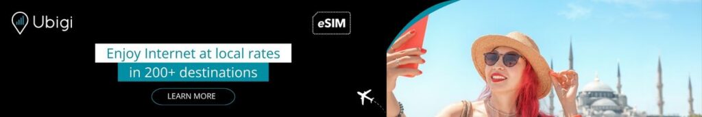 Plan ahead of your trip to Turkey with Ubigi eSIM data plans