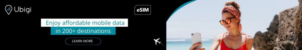 Plan ahead of your trip with Ubigi eSIM data plans