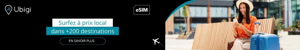 Restez connecté dans plus de 200 destinations avec les forfaits Ubigi eSIM