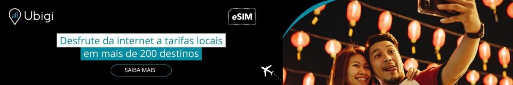 Reserve seu plano de dados eSIM com a Ubigi