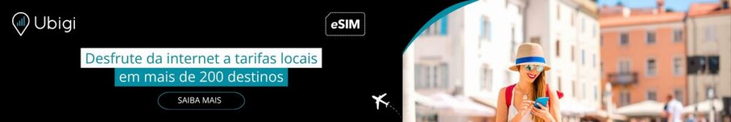 Reserve seu plano de dados eSIM com a Ubigi