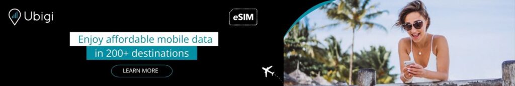 Plan ahead of your trip with Ubigi eSIM data plans
