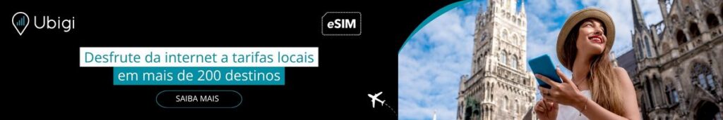 Reserve seu plano de dados eSIM com a Ubigi