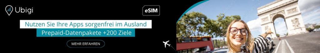 Bleiben Sie auf Ihrer Reise durch Frankreich mit den Ubigi-eSIM-Datentarifen immer in Verbindung