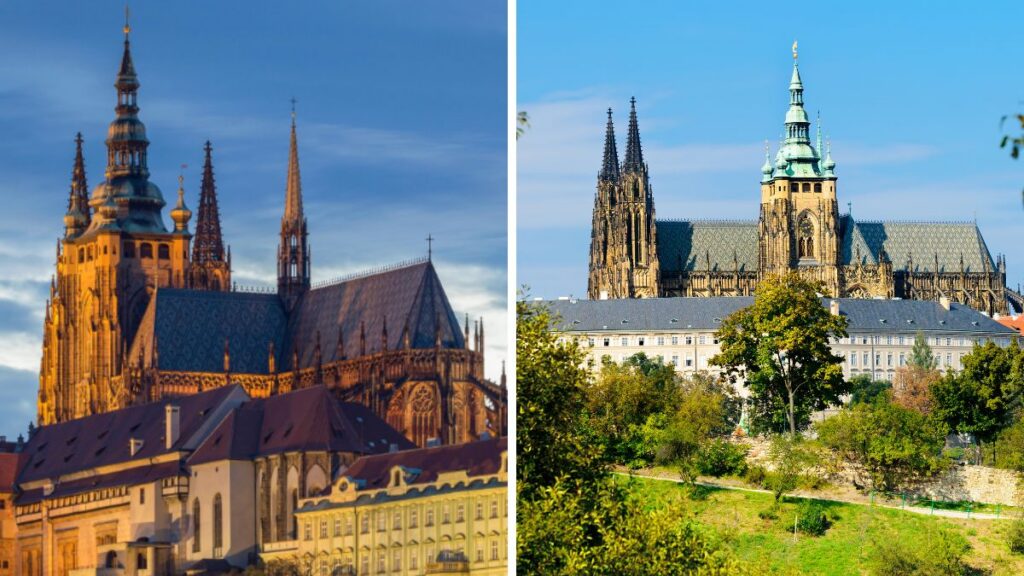 Le château de Prague et la cathédrale Saint-Guy