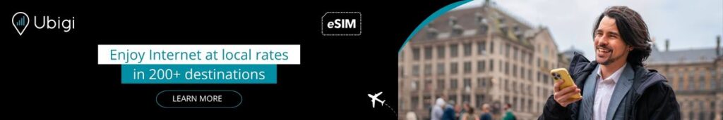 Stay connected throughout the world with Ubigi eSIM data plans
