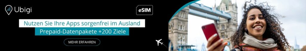 Planen Sie Ihre Reise nach Großbritannien im Voraus mit den Ubigi-eSIM-Datentarifen