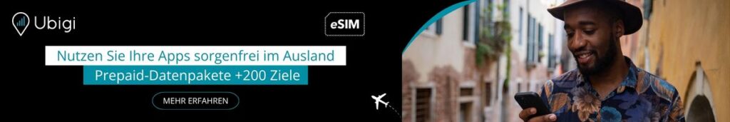 Holen Sie sich Ihre Ubigi-eSIM für Portugal
